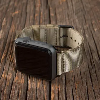 Leve, Respirável e impermeável cinta de Nylon para apple relógio 6 5 SE a banda de 42mm de 38mm para iWatch 40/44mm serise 4 3 2 1 pulseira