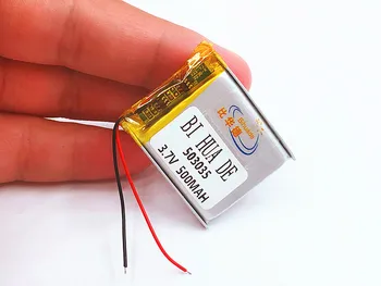 Li-Po bateria de Polímero de 500 mah 3.7 V 503035 casa inteligente MP3 alto-falantes bateria do Li-íon para o dvr,GPS,mp3,mp4,telefone celular,alto-falante