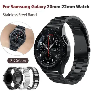 Liberação rápida Pulseira de Metal Para Samsung Galaxy Watch 46mm SM-R800 Banda Cinta de Aço Inoxidável Para Samsung 42 SM-R810 Pulseira