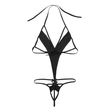 Lingerie erótica para Mulheres Sexo Cueca Pornô Boneca com Vestido Quente do Couro de Patente Abrir o Sutiã Abrir Virilha Sexy Body Traje