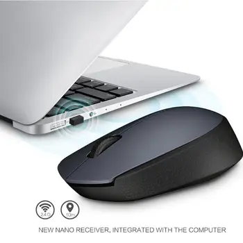 Logitech M170 Mouse com Nano Receptor sem Fios de 2,4 GHz 1000 DPI Opto-electronic 3 Botões USB Ratos de Duas vias Roda Office Mouse