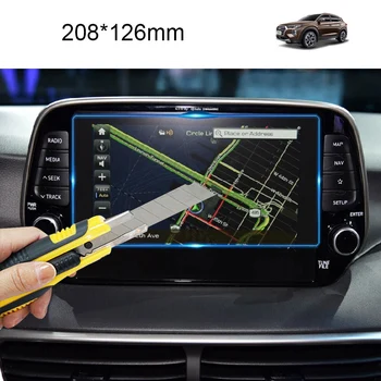 Lsrtw2017 carro GPS de navegação de tela anti-arranhões de proteção temperado temperado filme para hyundai tucson 2016 2017 2018 2019 2020
