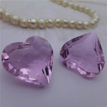 Lustre de cristal pingentes de prisma de vidro cor-de-rosa pêra/coração/ronda/borboleta/a forma de flor solte jóias cutain DIY acessórios encontrar