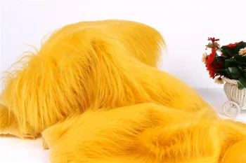 Luxo cabelos longos peles de tecido brinquedos de pelúcia, brinquedos de tecido 50x150cm