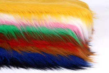 Luxo cabelos longos peles de tecido brinquedos de pelúcia, brinquedos de tecido 50x150cm