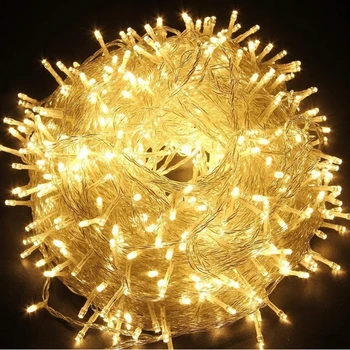 Luzes de natal 10M 20M 30M 50M 100M Led String de Fadas de Luz 8 Modos de Luzes de Natal Para a Festa de Casamento Guirlandas Luzes Decorativas