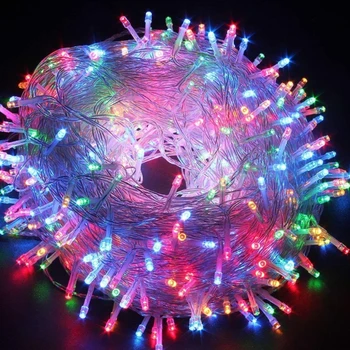 Luzes de natal 10M 20M 30M 50M 100M Led String de Fadas de Luz 8 Modos de Luzes de Natal Para a Festa de Casamento Guirlandas Luzes Decorativas