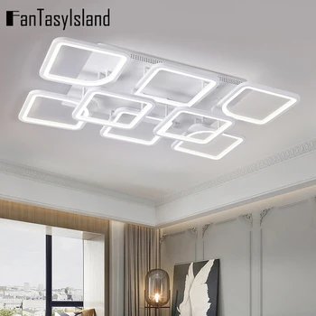 Lâmpada de Teto LED para Sala de estar, Quarto, Sala de Jantar Moderna led deco Luz de Teto com controle de lâmpada Para o Lar