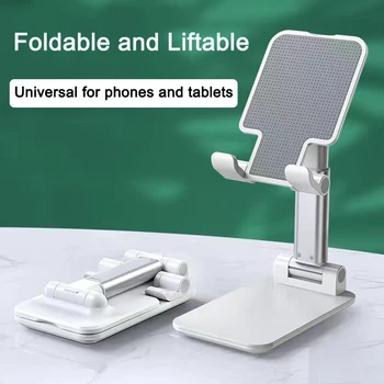 MAMEN Dobrável Telefone de mesa Titular Suporte para Tablet Para HUAWEI Telefones de iPhone / iPad Universal Ajustável em Altura