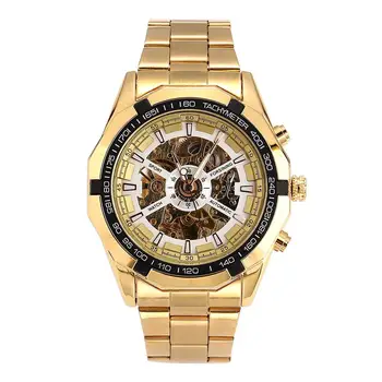 MISSKY Homens Relógios de pulso Cor do Ouro de Homens de Negócios de Moda Casual Totalmente Relógio Mecânico Automático do sexo Masculino Relógios reloj hombre