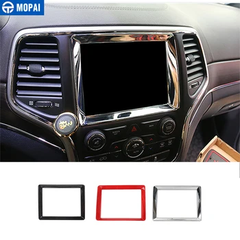 MOPAI ABS Car Interior Center Console Navigator GPS Decoration Frame Trim Stickers for Jeep Grand Cherokee Up Car Styling