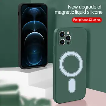 Magnético, à prova de Choque Telefone Flip Case Para o iPhone 12 Pro Max 6D Silicone, Tampas de Volta em aiphone 12 Mini aifone 12Pro iphone12 Armadura
