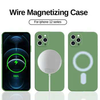 Magnético, à prova de Choque Telefone Flip Case Para o iPhone 12 Pro Max 6D Silicone, Tampas de Volta em aiphone 12 Mini aifone 12Pro iphone12 Armadura