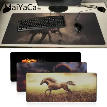 MaiYaCa Personalizado Pele Cavalo de Fogo Office Mouses Gamer Macio Mouse Pad Velocidade/Controle de Versão Grande Gaming Mouse Pad secretária almofada de jogo de tapete