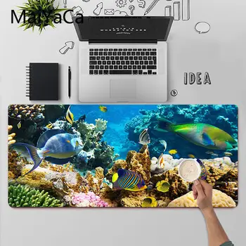 MaiYaCa recifes de coral Tropicais Sob o Mar oceano peixes mundo subaquático Gaming Mouse Pad Secretária Tapete para lol/world of warcraft