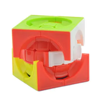 Mais recentes venda Quente Deformado 3x3x3 Centrosphere Cubo mágico 3x3 Cubo Mágico Quebra-cabeça Stickerless Educacional Dom Criança Brinquedos Jogos