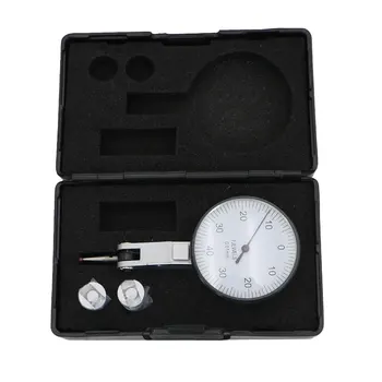 Manómetro de teste de medidor com a red jewel 0-0.8 mm Dial Teste 0,01 mm dial indicador de medidor ferramenta de medição