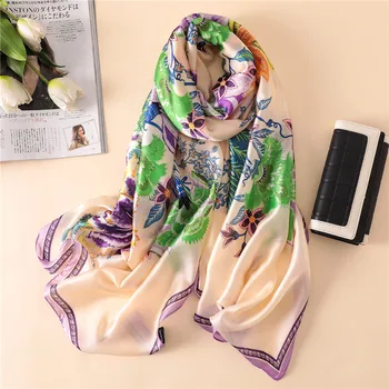 Marca de luxo mulheres cachecol de verão, xailes, lenços de seda senhora é moldado soft feminino roubou lenço de chiffon hijab cobertor, poncho resistente do inverno