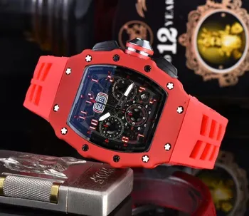 Marca de topo RM 1: 1 Mesmo Watchs 2020 Homens Relógios de Luxo Richard Wristwacth relógio masculino Quartzo Mecânica Resistente à Água