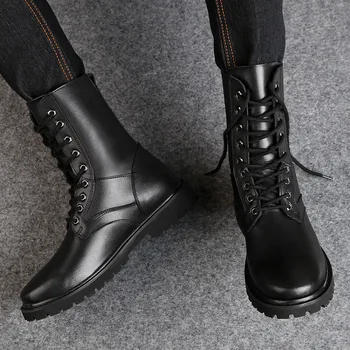 Martin Homens, botas de couro e lã térmica par de botas de couro de grande SIZE35 Martin - 49 chesil legal par de botas de sapatos