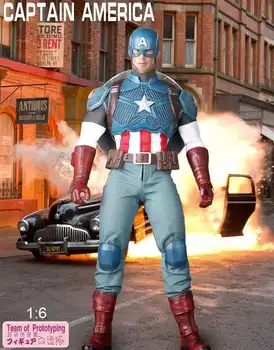 Marvel Capitão América 1:6 Articulada De Ação Articulações Móveis Figura Brinquedos