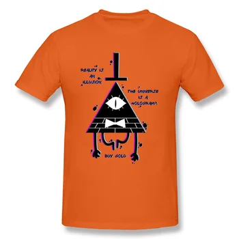 Masculino Camiseta Ilusão de Gravidade Queda T-Shirt Illuminati T-shirt dos Homens Verão o Tamanho Grande de Algodão Crewneck Roupas de Padrões Geométricos Engraçado