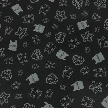 Meio metro de algodão, veludo do cão dos desenhos animados de impressão thin stripe artesanal do vestuário de DIY crianças pano de algodão puro T562