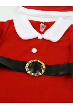 Menina Crianças O Papai Noel De Velo Macio Natal Traje Filhos De Estilo Especial Dia Roupa De Papai Noel Modelo