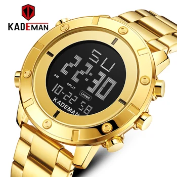 Mens Watch Militar Resistente à Água KADEMAN Relógio do Esporte Exército LED Digital de Pulso, Cronómetros para o sexo Masculino Relógio Masculino Relógios
