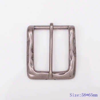 Mens de Qualidade Sólido Pesado Antigo Pino Pin Única Fivela de Metal Para 40mm Correia 58*65MM