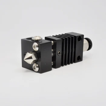 Micro Suíço Clonado Todos os Black Metal Hotend/ Cobre niquelado bico/ Titânio Térmica de quebra de F Creality CR-10 Impressora 3D
