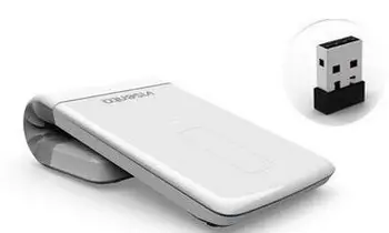Micro gentry ultrathin recarregável mouse sem fio e Bluetooth toque de dobramento de 2,4 G mouse a laser/negócios branco uso de laptop