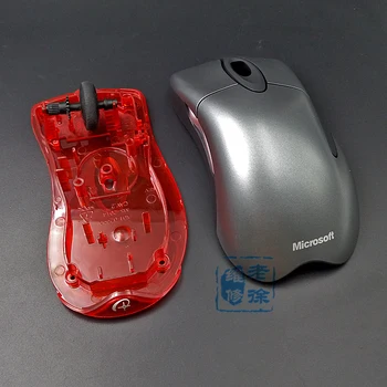 Microsoft Mouse Shell para o Microsoft IO1.1 IE3.0 vermelho tubarão tubarão Polar superior inferior shell de rolamento de roda do Rato caso de habitação