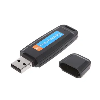Mini 8GB de Disco USB 2.0 Pen Drive de Áudio Digital, Gravador de Voz Para o Windows R2JB