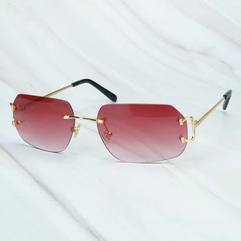 Moda Óculos de sol para Homens Designer de Óculos Mulheres de Alta Qualidade para Praia sem aro Carter Óculos de sol para a Condução de Luxo Tons