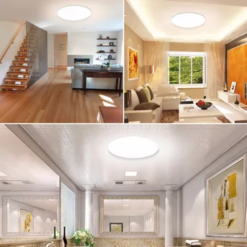 Moderno, Lâmpada de Teto LED RC dimmable dispositivo elétrico de Iluminação Lâmpada Sala de estar, Quarto, Cozinha, casa de Banho de Montagem de Superfície para a Decoração Home