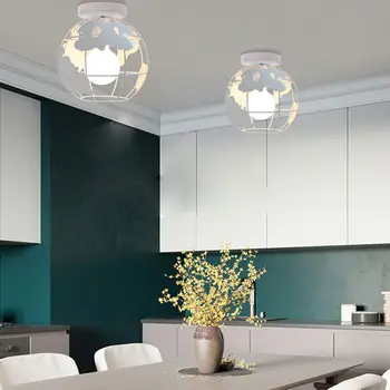 Moderno Nordic Industrial LED Luzes do Teto, Iluminação de Casa, Quarto Sala Cozinha, Decoração de Interiores Vintage Loft E27 Lâmpada Branco