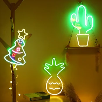 Moderno, em Forma de Banana os Sinais de Néon do DIODO emissor de Noite, as Luzes de Parede Decorativo USB Luzes de Parede da Sala de Crianças Quarto Aniversário Presente Festa de Arte, de Decoração
