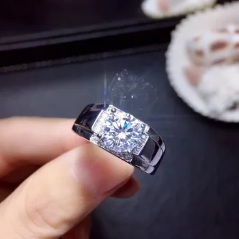 Moissanite 2ct Dureza 9.3, diamante substitutos, pode ser testado por instrumentos. Popular da jóia