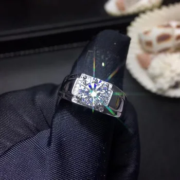 Moissanite 2ct Dureza 9.3, diamante substitutos, pode ser testado por instrumentos. Popular da jóia