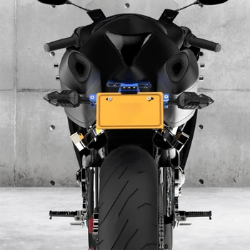 Moto LED Placa de Licença Para Bandido Gsx S 750 Kymco Ak 550 Nove T Motocicleta Número de Chapa de Matrícula Titular da Placa de Licença