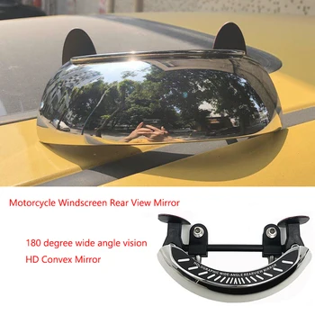 Moto pára-Brisas De 180 Graus Ponto Cego do Espelho de Ângulo Amplo de Espelhos retrovisores de Segurança Auxiliar de Espelho de Vista Traseira para a BMW HONDA
