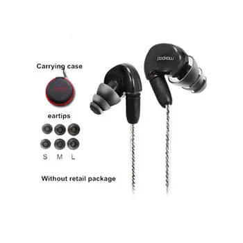 Moxpad X6 No ouvido sport Fones de ouvido com Microfone para iPhone Samsung,Telefones celulares,Substituição de Cabo+Fone de ouvido com Isolamento de Ruído PK 215