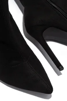 Mulheres Overknee Botas De Salto Alto BootsWoman Zip Sapatos Para As Mulheres 2020 Sólido Casual De Couro Confortável Coxa Botas Altas Sapatos Vermelhos
