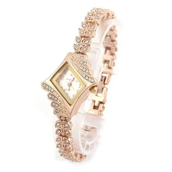 Mulheres Relógios De Moda De Luxo Aço Inoxidável Relógio De Ouro Rosa Cavalo Preto Dial Criativo Relógio Vestido Relógio De Quartzo 533