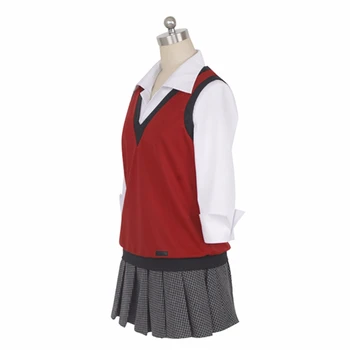 Mulheres quentes Kakegurui Midari Ikishima traje Cosplay peruca Meninas aluno uniforme, veste a saia com traje de Halloween venda de meias