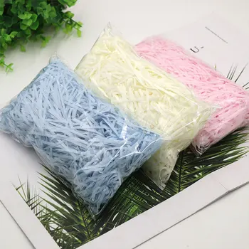 Multicolor Lafite caixa de presente de material de enchimento de papel picado DIY festa de dom decoração dom de choque de absorção de fita