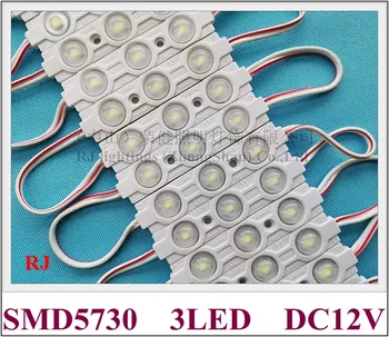 Módulo de LED clássica de injeção de PVC da luz de fundo LED sinal de do módulo de DC12V SMD 5730 3 led 1,2 W IP65 70mm(L)*15 milímetros(W)*de 7 milímetros(H) PWB do alumínio