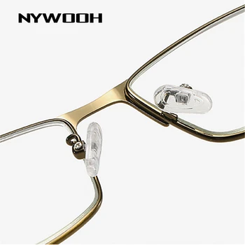 NYWOOH Homens de Liga de usar Óculos de Leitura Retro Azul de Luz de Bloqueio de Negócios Hipermetropia Prescrição de Óculos 1.0 1.5 2.0 2.5 3.0 3.5