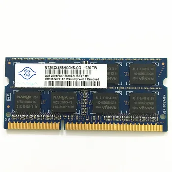 Nanya ddr3 carneiros 2gb 1333MHZ 2GB 2RX8 PC3-10600S-9-10-F2 1333 ddr3 de memória portátil